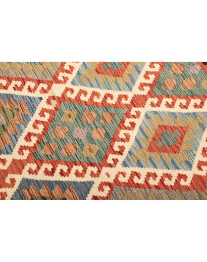 Tappeto Kilim Afghanistan marrone grigio 103x158