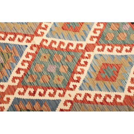 Tappeto Kilim Afghanistan marrone grigio 103x158