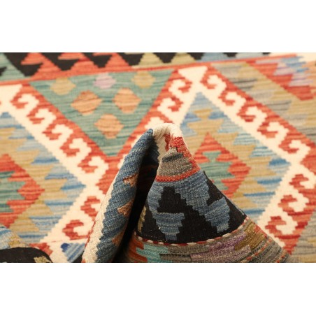 Tappeto Kilim Afghanistan marrone grigio 103x158