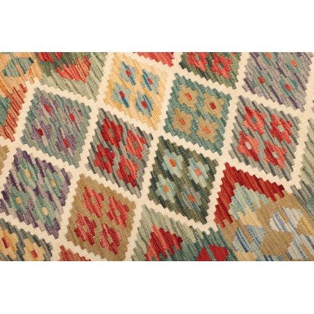 Tappeto Kilim Afghanistan marrone azzurro 101x142