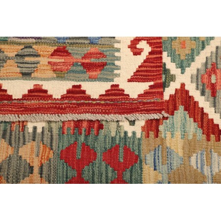 Tappeto Kilim Afghanistan marrone azzurro 101x142