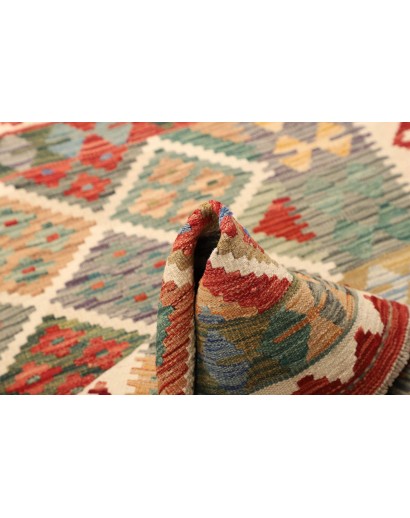 Tappeto Kilim Afghanistan marrone azzurro 101x142