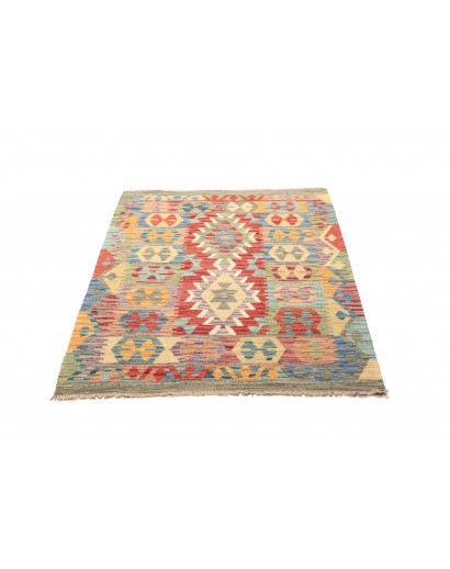 Tappeto Kilim Afghanistan marrone grigio 102x146