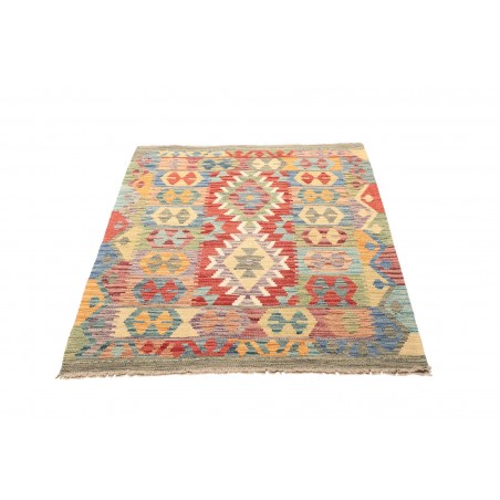 Tappeto Kilim Afghanistan marrone grigio 102x146