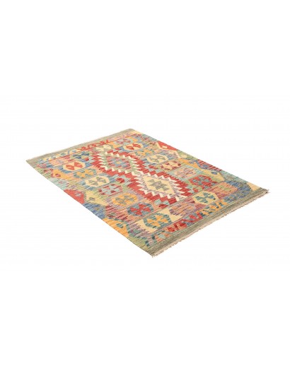 Tappeto Kilim Afghanistan marrone grigio 102x146