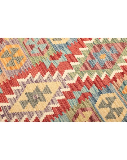 Tappeto Kilim Afghanistan marrone grigio 102x146