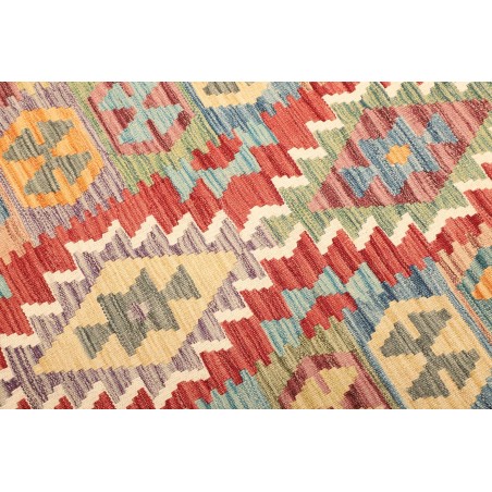 Tappeto Kilim Afghanistan marrone grigio 102x146