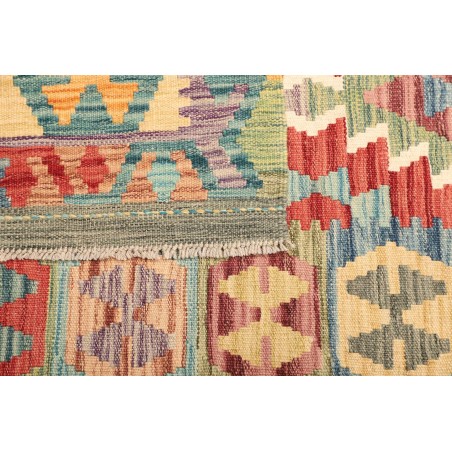 Tappeto Kilim Afghanistan marrone grigio 102x146