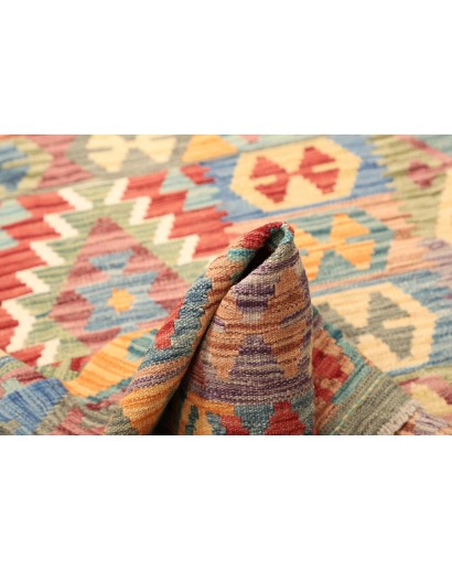 Tappeto Kilim Afghanistan marrone grigio 102x146