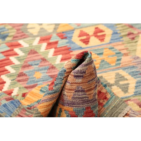 Tappeto Kilim Afghanistan marrone grigio 102x146