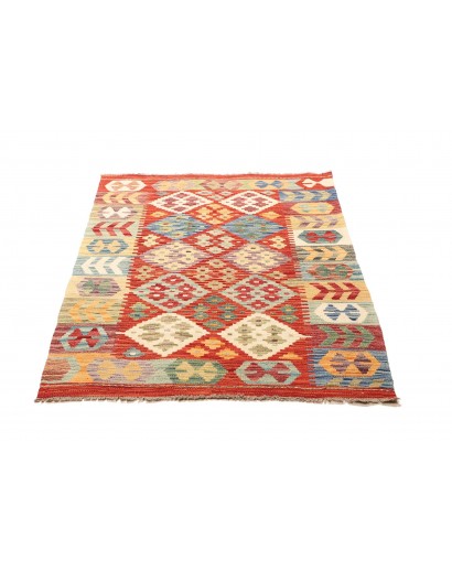 Tappeto Kilim Afghanistan marrone azzurro 98x145