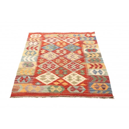Tappeto Kilim Afghanistan marrone azzurro 98x145