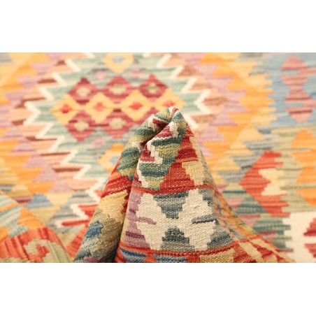 Tappeto Kilim Afghanistan marrone rosso 102x148