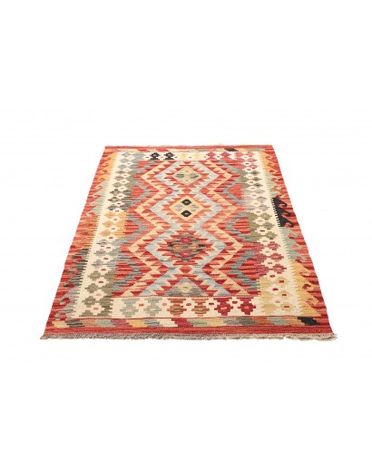 Tappeto Kilim Afghanistan marrone bianco 101x147