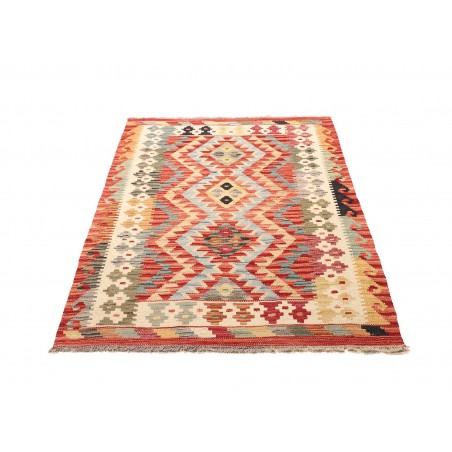 Tappeto Kilim Afghanistan marrone bianco 101x147