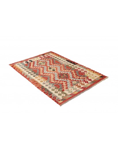 Tappeto Kilim Afghanistan marrone bianco 101x147