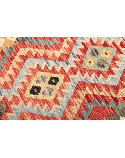 Tappeto Kilim Afghanistan marrone bianco 101x147