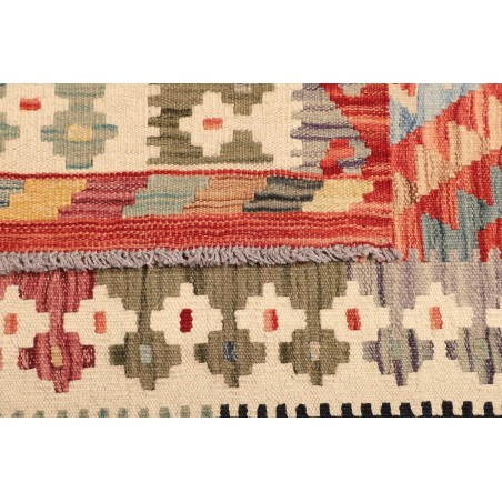 Tappeto Kilim Afghanistan marrone bianco 101x147