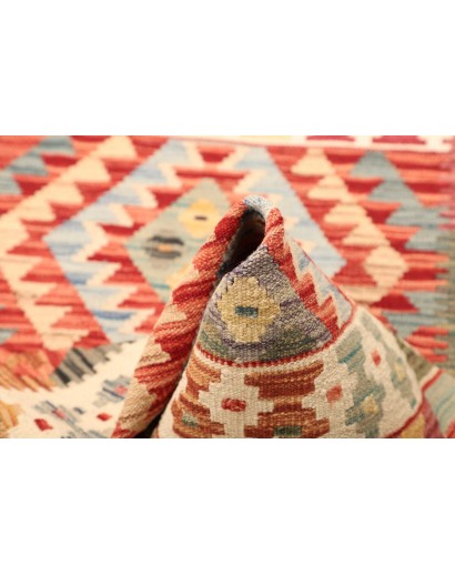 Tappeto Kilim Afghanistan marrone bianco 101x147