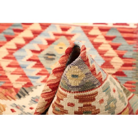 Tappeto Kilim Afghanistan marrone bianco 101x147