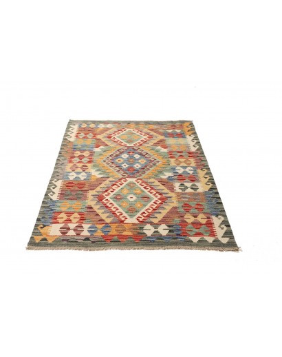 Tappeto Kilim Afghanistan marrone grigio 101x151