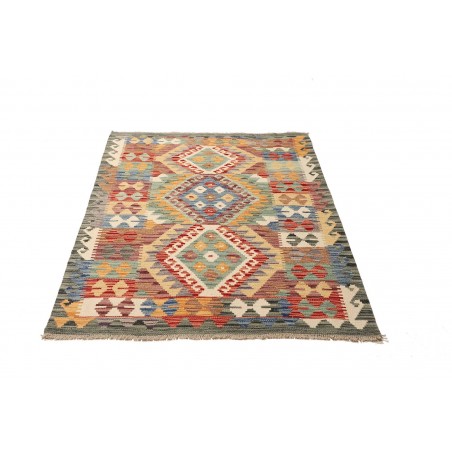 Tappeto Kilim Afghanistan marrone grigio 101x151