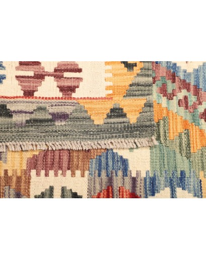 Tappeto Kilim Afghanistan marrone grigio 101x151