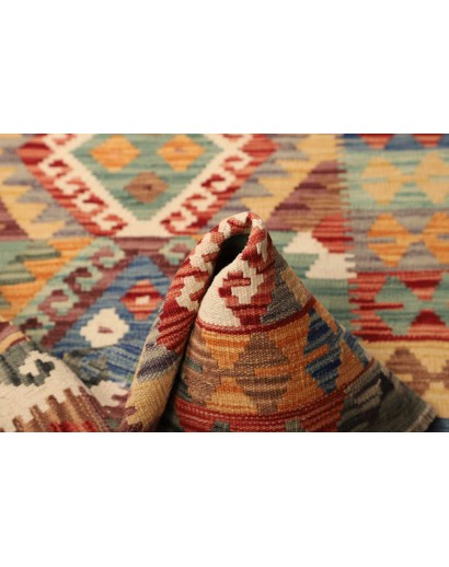 Tappeto Kilim Afghanistan marrone grigio 101x151
