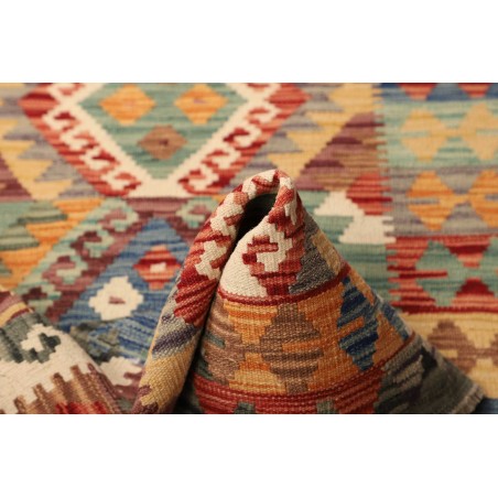 Tappeto Kilim Afghanistan marrone grigio 101x151