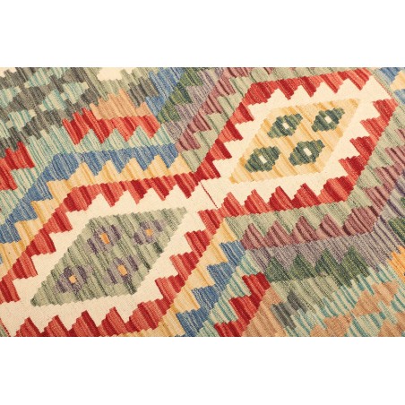 Tappeto Kilim Afghanistan marrone grigio 111x148
