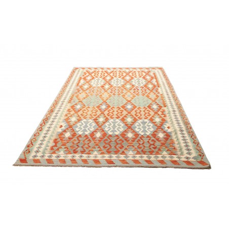 Tappeto Kilim Afghanistan beige arancione 164x240