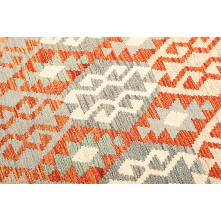 Tappeto Kilim Afghanistan beige arancione 164x240