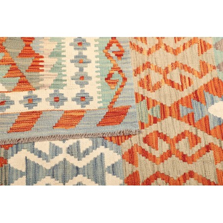 Tappeto Kilim Afghanistan beige arancione 164x240
