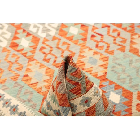 Tappeto Kilim Afghanistan beige arancione 164x240