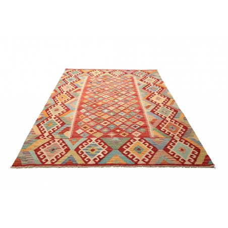 Tappeto Kilim Afghanistan marrone arancione 174x241
