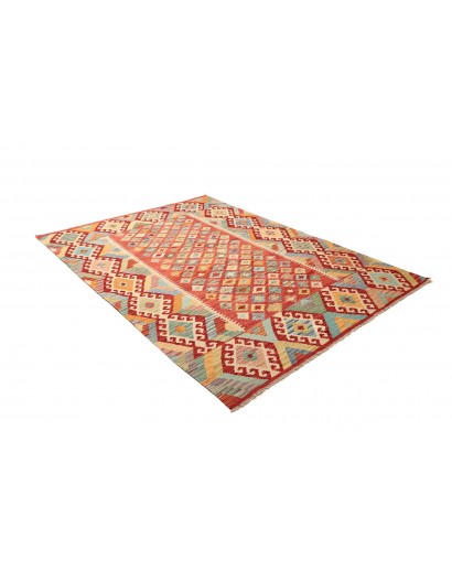 Tappeto Kilim Afghanistan marrone arancione 174x241