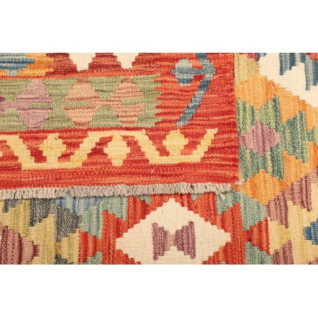 Tappeto Kilim Afghanistan marrone azzurro 179x247