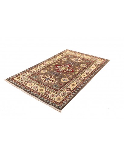 Tappeto Kazak Afghanistan bianco marrone 121x193