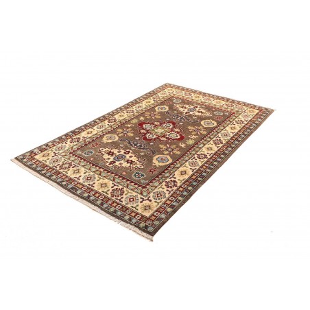Tappeto Kazak Afghanistan bianco marrone 121x193