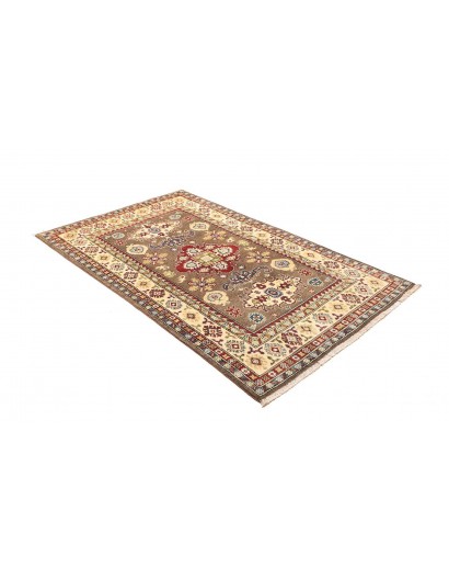 Tappeto Kazak Afghanistan bianco marrone 121x193