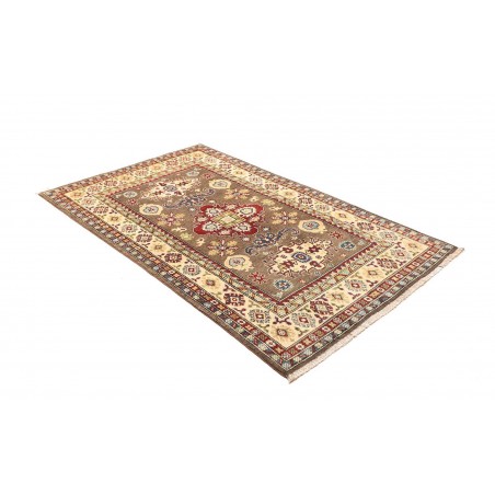Tappeto Kazak Afghanistan bianco marrone 121x193