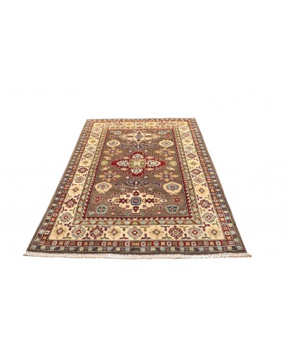 Tappeto Kazak Afghanistan bianco marrone 121x193