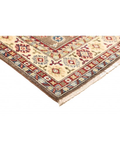 Tappeto Kazak Afghanistan bianco marrone 121x193