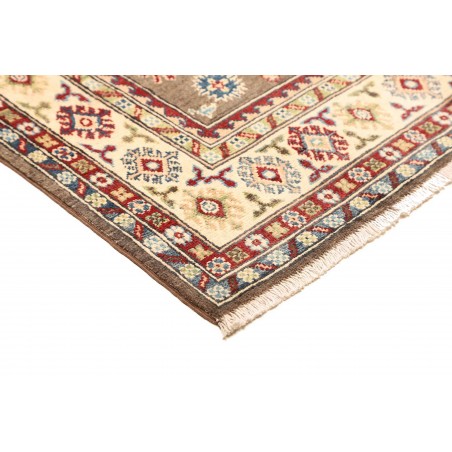 Tappeto Kazak Afghanistan bianco marrone 121x193
