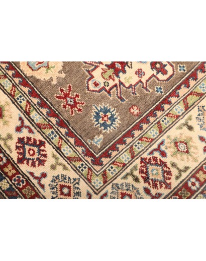 Tappeto Kazak Afghanistan bianco marrone 121x193