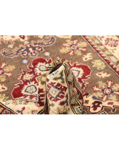 Tappeto Kazak Afghanistan bianco marrone 121x193