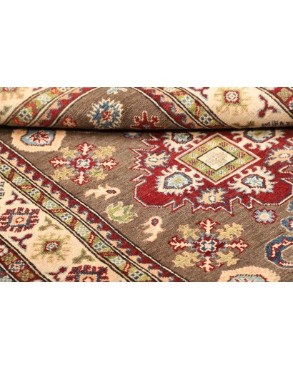 Tappeto Kazak Afghanistan bianco marrone 121x193