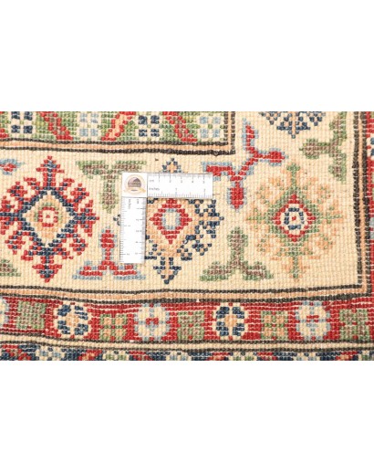 Tappeto Kazak Afghanistan bianco marrone 121x193