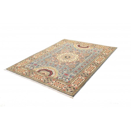 Tappeto Kazak Afghanistan marrone grigio 153x197