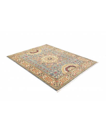 Tappeto Kazak Afghanistan marrone grigio 153x197
